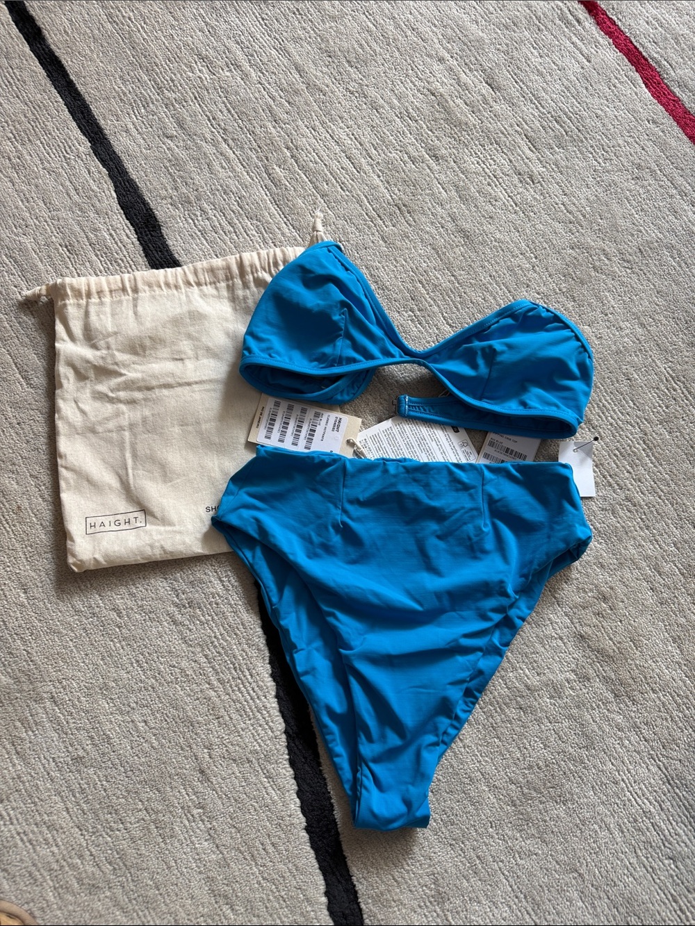 Haight Blue High-Waist Bikini Set - Women size M